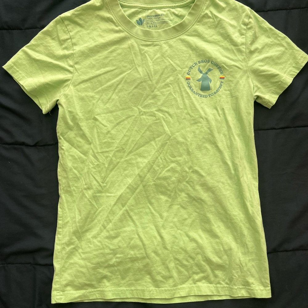 Dutch Bros Lime Green Graphic T-Shirt
